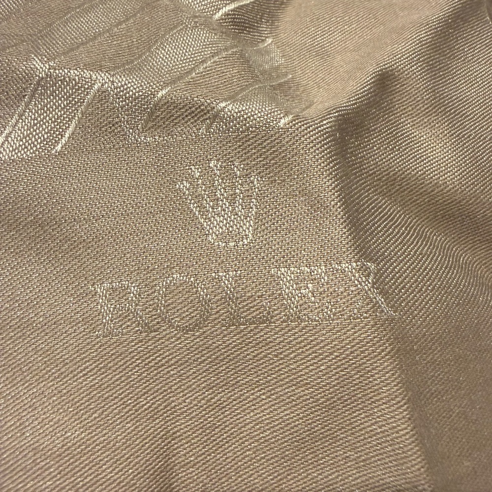Rolex Beige Branded Fabric with Embossed Crown